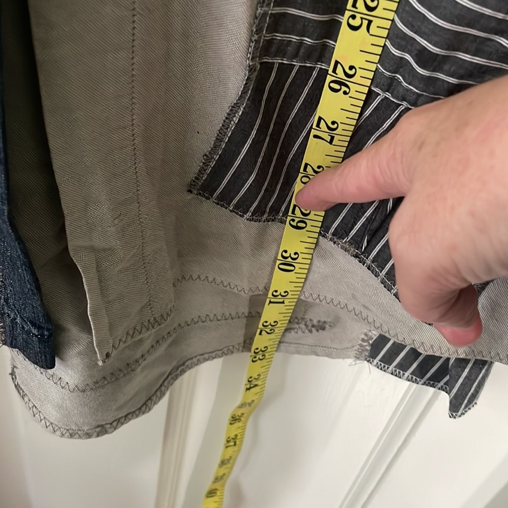 Patchwork Denim Vest with Button Accents - image 8